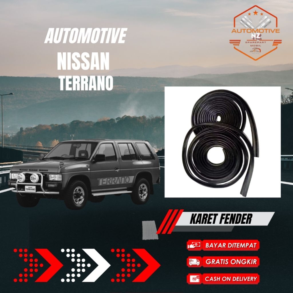 Karet List Fender Nissan Terrano / Fender Rubber List Terrano – Karet Pelindung Fender OEM Premium