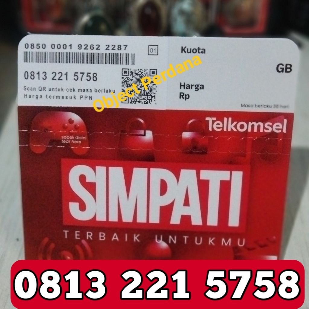 Nomor cantik 5758 SimPATI perdana Telkomsel