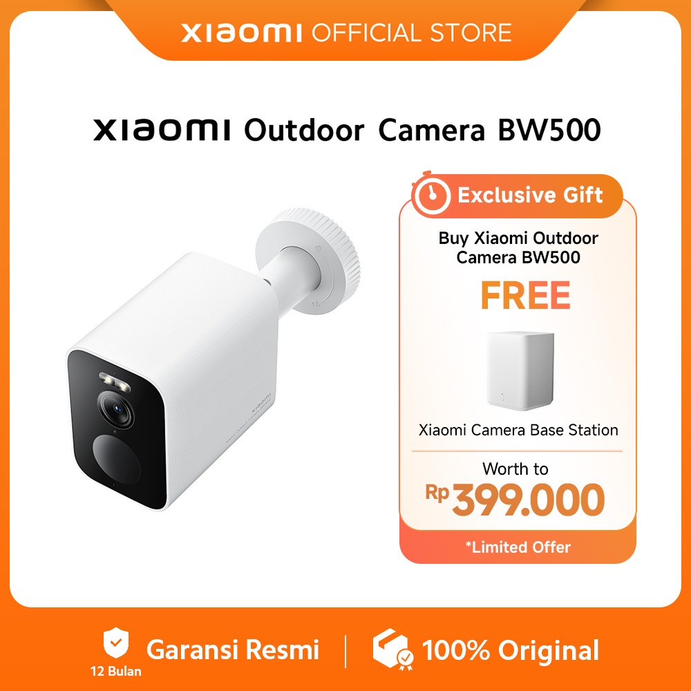 Xiaomi Outdoor Camera BW500 | 2.5K full-colour night vision | Tahan debu dan air IP67 | Kamera outdo