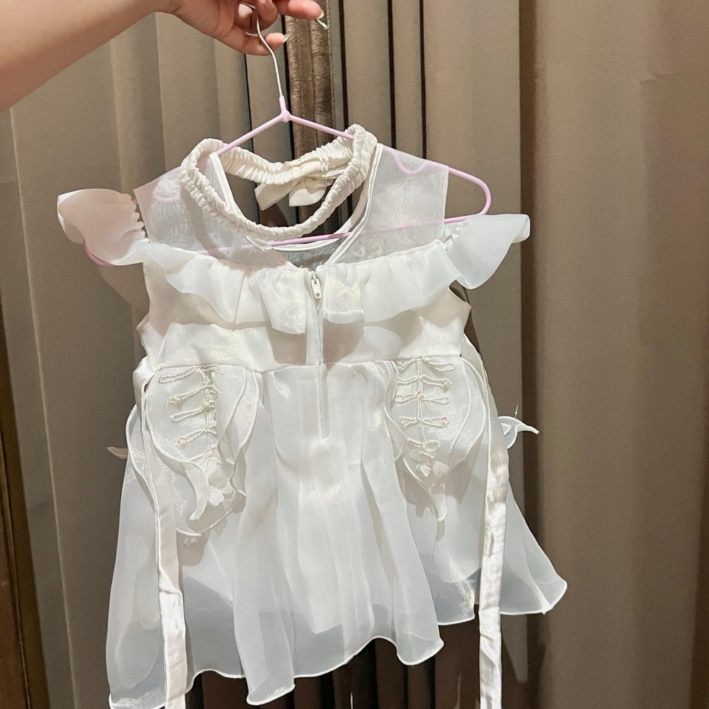 DRESS PESTA PUTIH BAYI PRELOVED