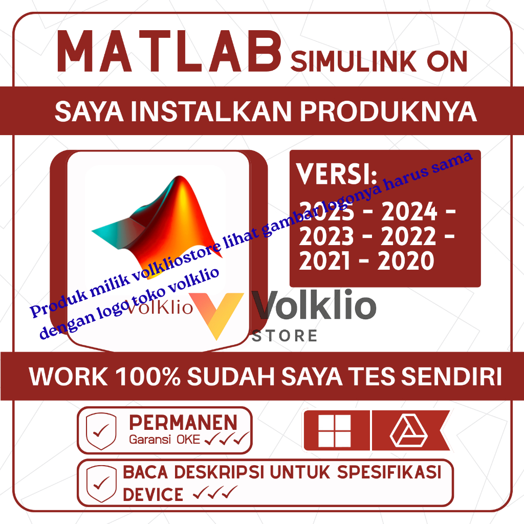 Matlab Software Perhitungan Berbasis Program dan Sistem + Windows - Link Drive (Bonus IDM)
