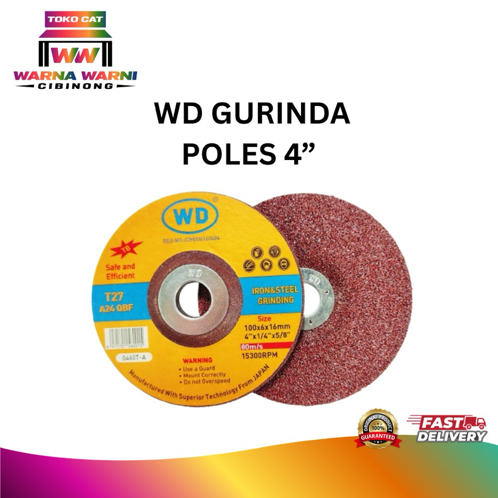 BATU GURINDA POLES 4” WD / MATA GERINDA POLES 4” WD
