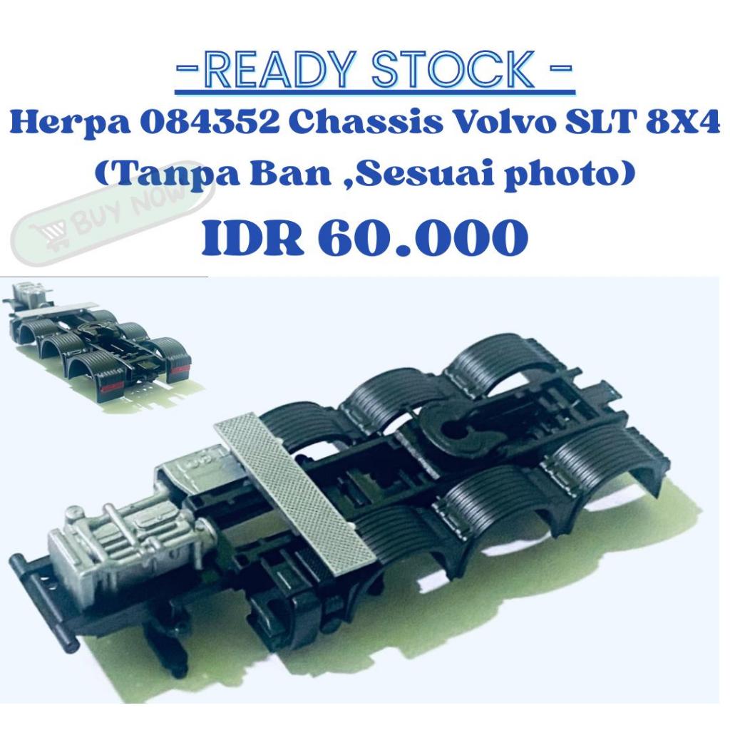 Herpa 084352 Chassis Volvo SLT 8x4 (Tanpa Ban, Sesuai Photo) 1:87 HO