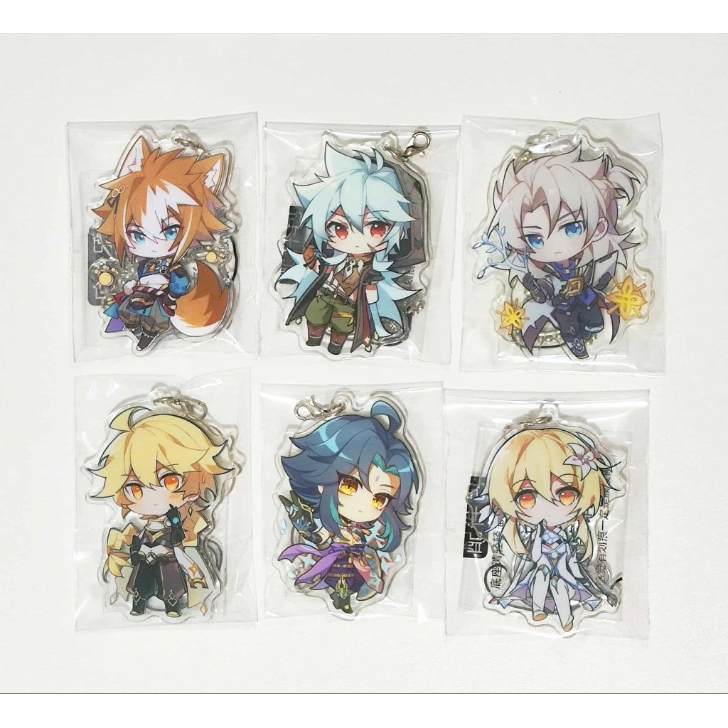 Genshin Impact Fanmerch Chibi Acrylic Stand Xiao Lumine Aether Albedo Razor Gorou