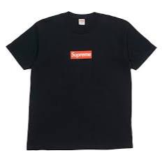 SUPREME BOX LOGO TEE BLACK