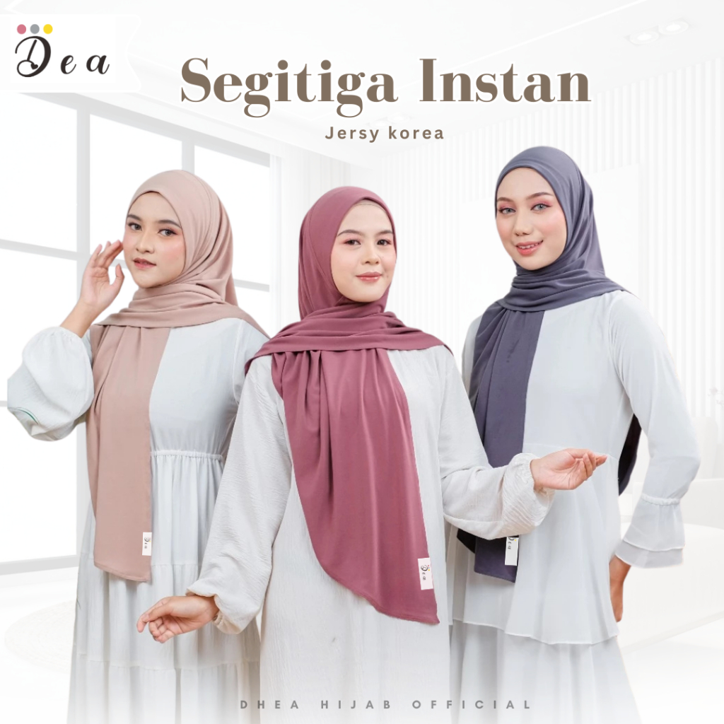 HIJAB INSTAN SEGITIGA JERSEY/JILBAB SEGITIGA INSTAN JERSEY SUPER