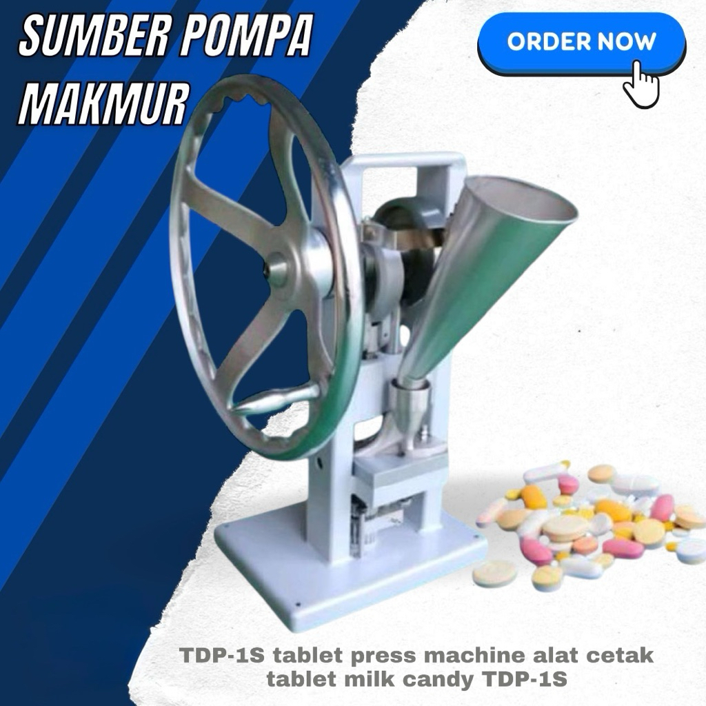 TDP-1S tablet press machine alat cetak tablet milk candy TDP-1S