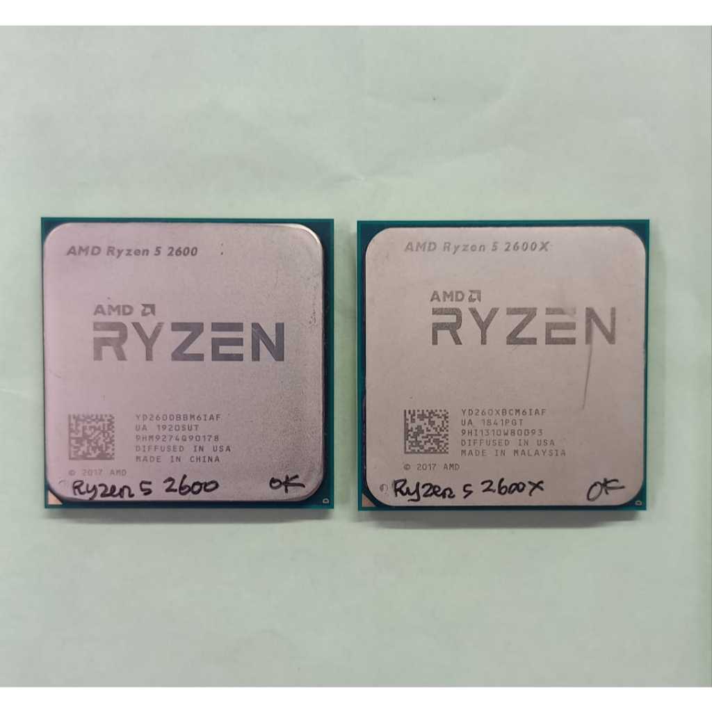 Used AMD Ryzen 5 2600X R5 2600X 3.6 GHz Six-Core Twelve-Thread CPU