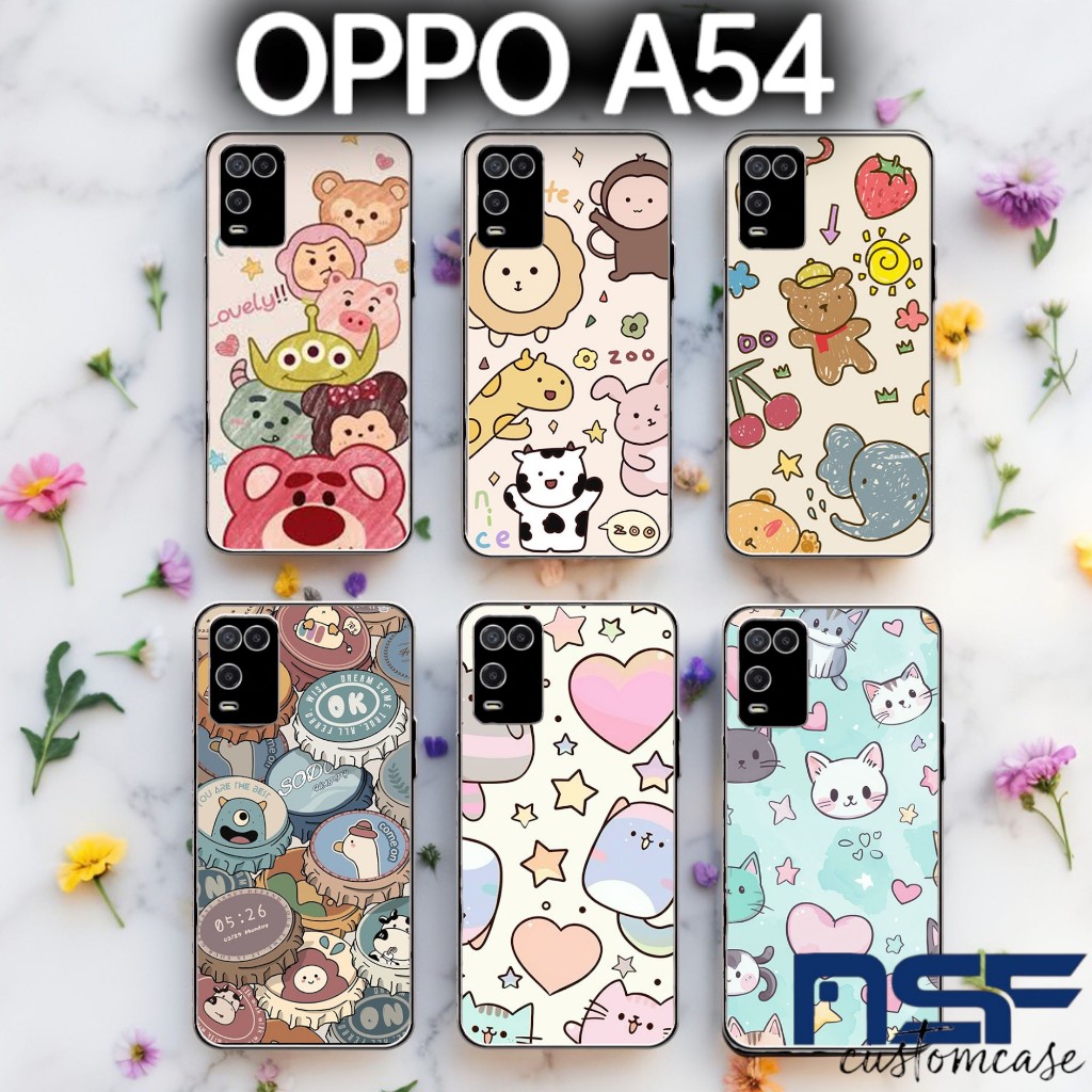 Softcase oppo a54 / Kesing hp oppo a 54 gambar lucu silicone silikon hp a54 oppo premium gambar bagu