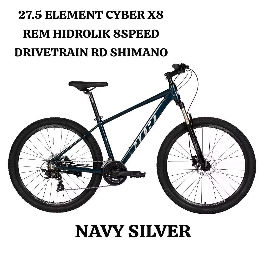 GOSEND Sepeda Gunung MTB 27.5 ELEMENT Cyber X8 27,5