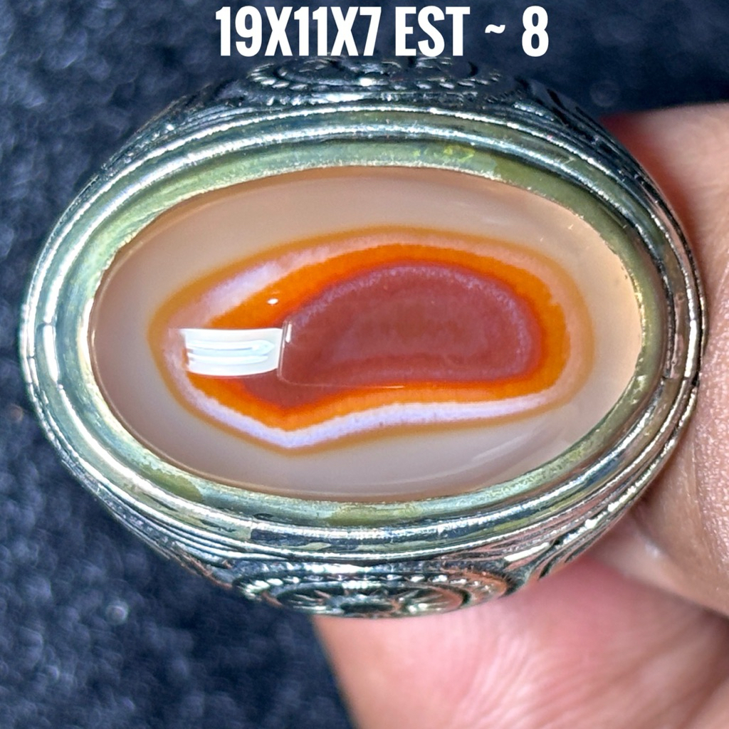 NATURAL BATU AKIK SULAIMAN GINGGANG MOTIF MATA