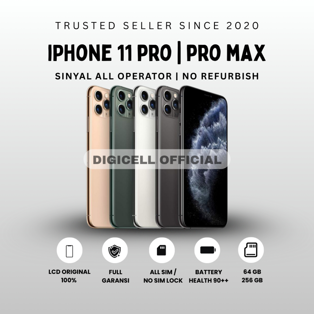 IPHONE 11Pro / 11 Pro max 128gb 256gb Lcd Original 100% Lcd Original No Refurbish