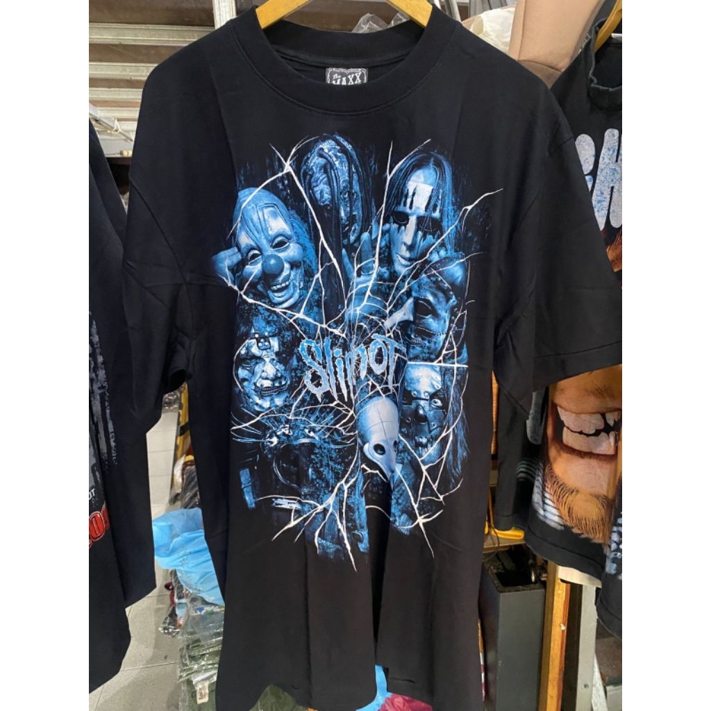 KAOS BAND BOOTLEG FANMADE BARU THE ROXX THE MAXX DISCHARGE ALL OVER PRINT AOP  SLIPKNOT