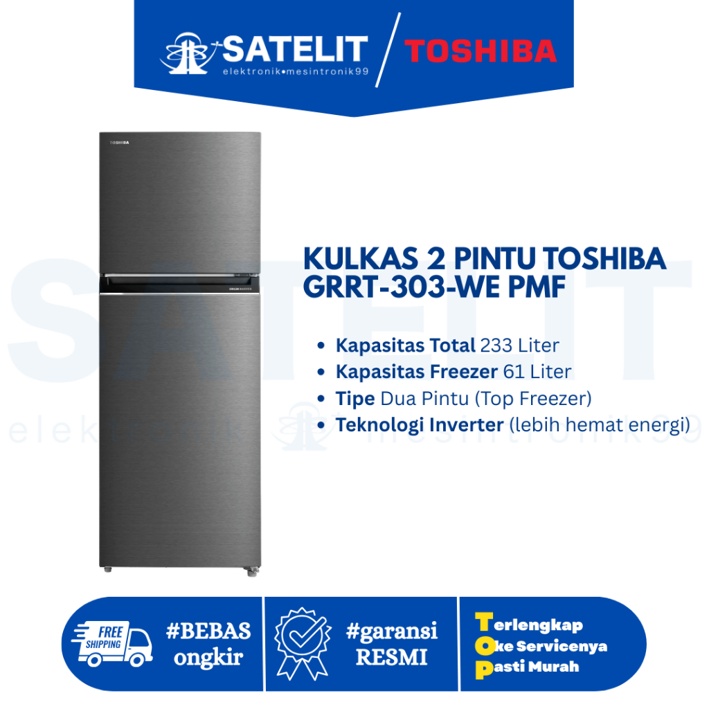 Kulkas 2 Pintu LG GN-B272SQCB – Smart Inverter, Door Cooling, Hemat Listrik, Dingin Merata (Original