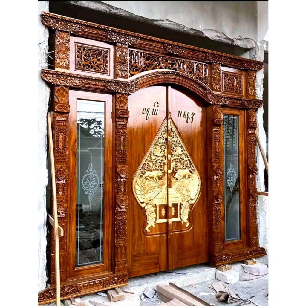 Pintu Gebyok Custom Kualitas Premium, Pintu Gebyok Jati Ukir Jepara