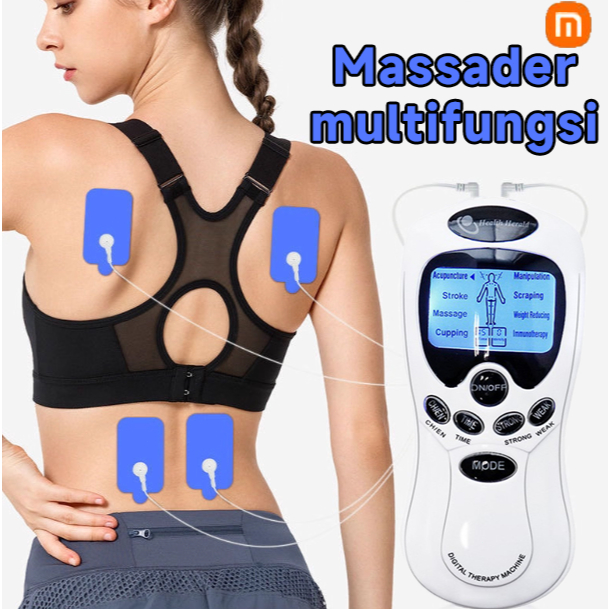 Pijat listrik akupunktur yang dapat diisi ulang, cocok untuk bahu, leher, pinggang dan punggung, kom