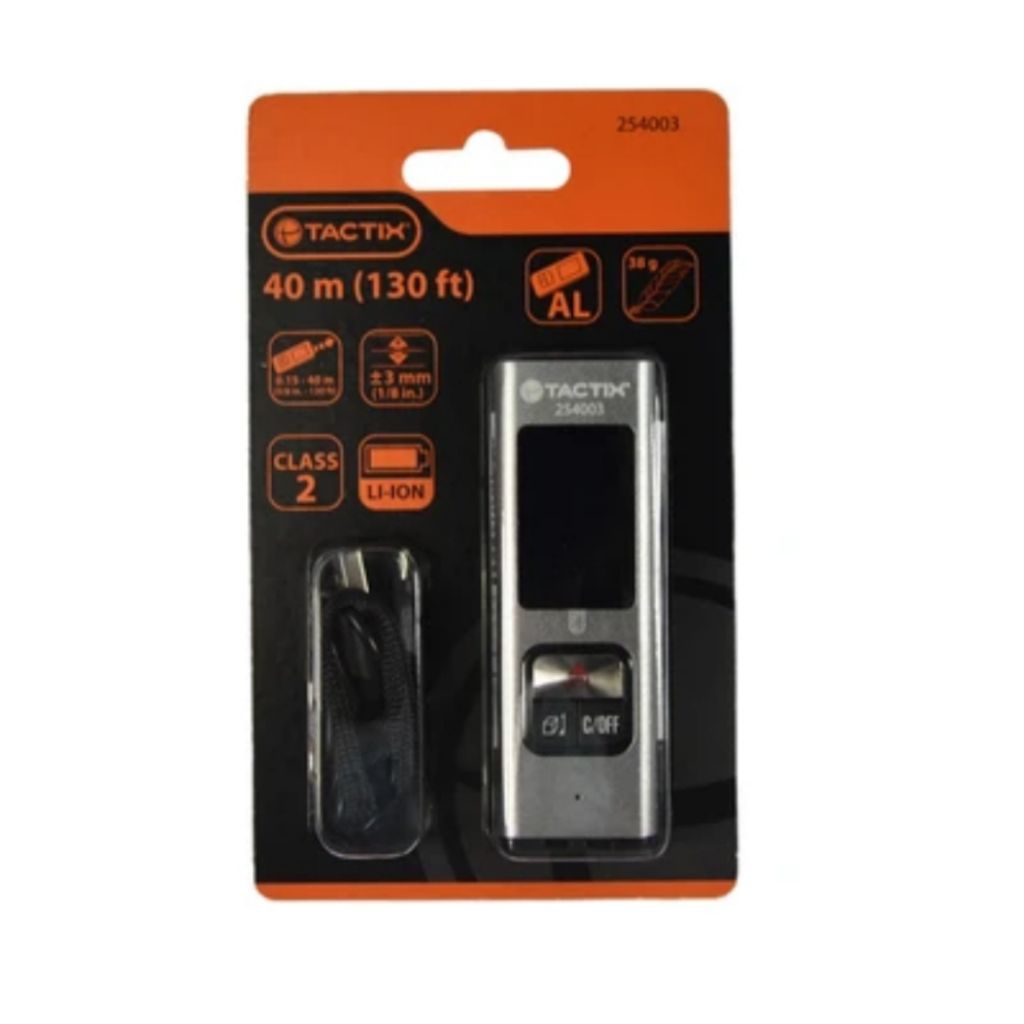 Tactix 40 Mtr Meteran Laser Digital -Hitam