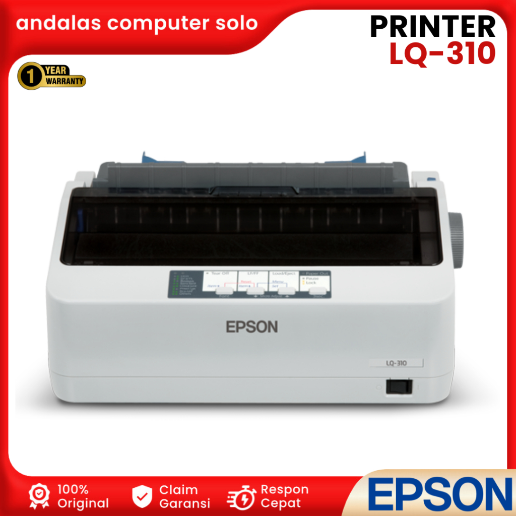 PRINTER DOT MATRIX EPSON LQ310 PRINTER DOT MATRIX USB 24pin LQ-310