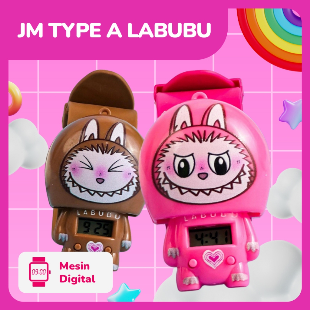 Jam Tangan Anak Perempuan Digital Labubu – Jam LED Warna-warni Stylish & Praktis
