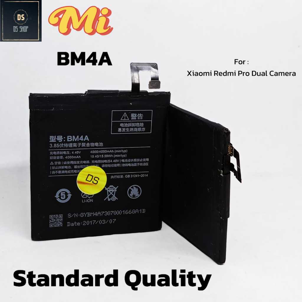 Baterai Xiaomi Xiomi Redmi Pro Dual Camera BM4A BM 4A Ori Batrai Batre HP