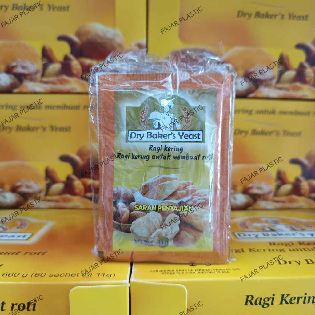 Ragi Saf Instan 11g - Ragi Kering Donat & Roti - Ragi Kue