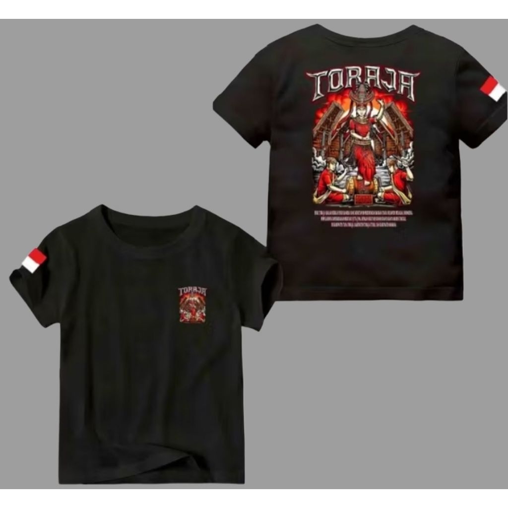Kaos  Budaya  Tari Toraja  Kaos Distro Unisex Pria Wanita