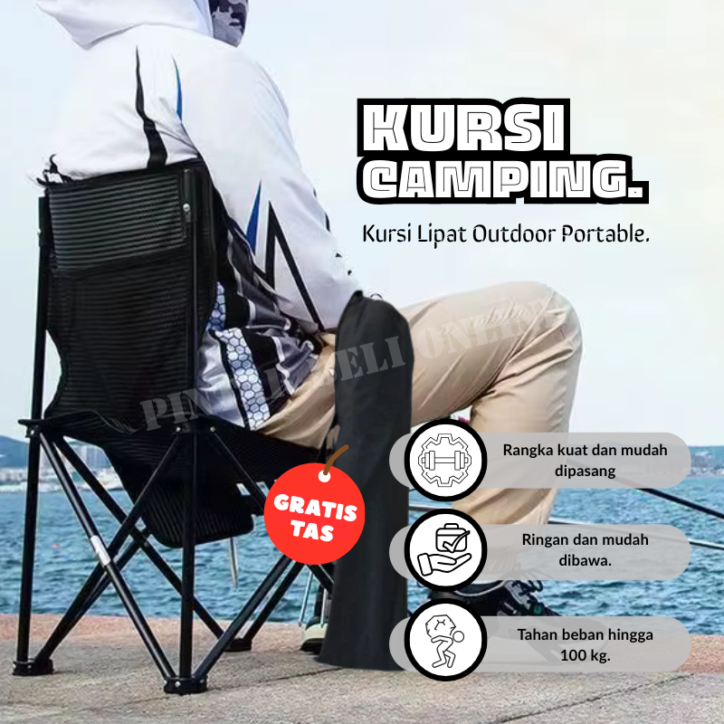Kursi camping Ukuran L outdoor portable Kursi Lipat Outdoor Portable Kursi Camping