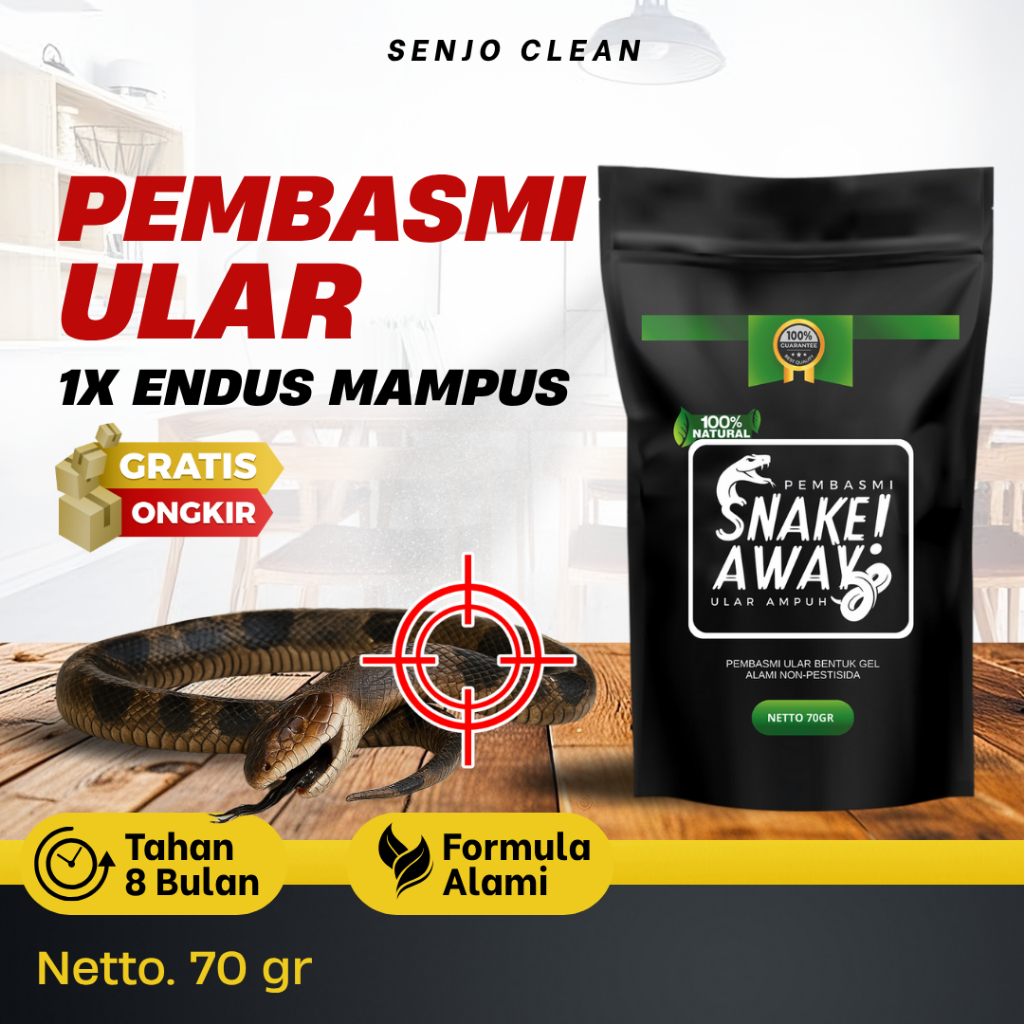Pengusir Ular Penangkal Ular SNAKE AWAY Solusi Pelenyap Ular Gel Racun Ular Ampuh Basmi Ular Tuntas