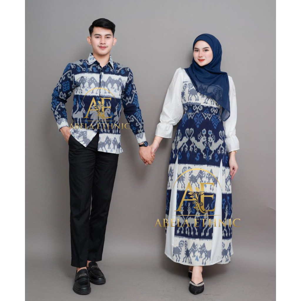 ABELA ETHNIC - BAJU TENUN COUPLE KINANTI NTT - BAJU TENUN COUPLE NTT