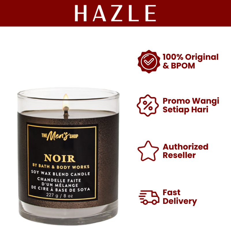 Bath & Body Works Noir Single Wick Candle Man 227 gr