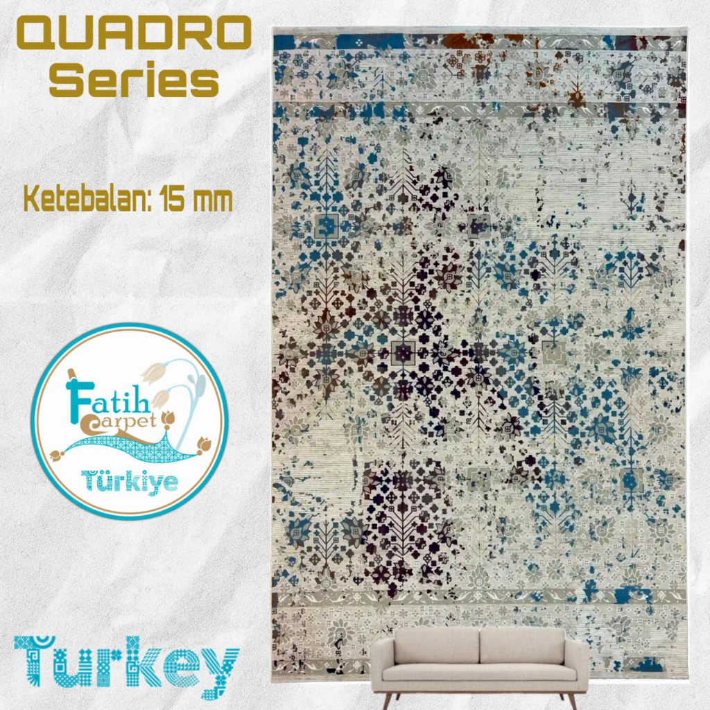 Karpet Minimalis Quadro Import Turki - Q13