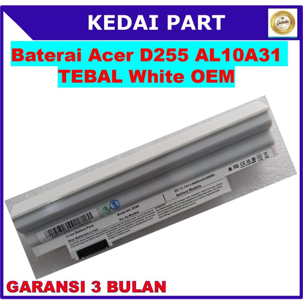 BATERAI ACER D255 AOD257 D257 AO257 527 AOD270 D270 AO270 270 WHITE