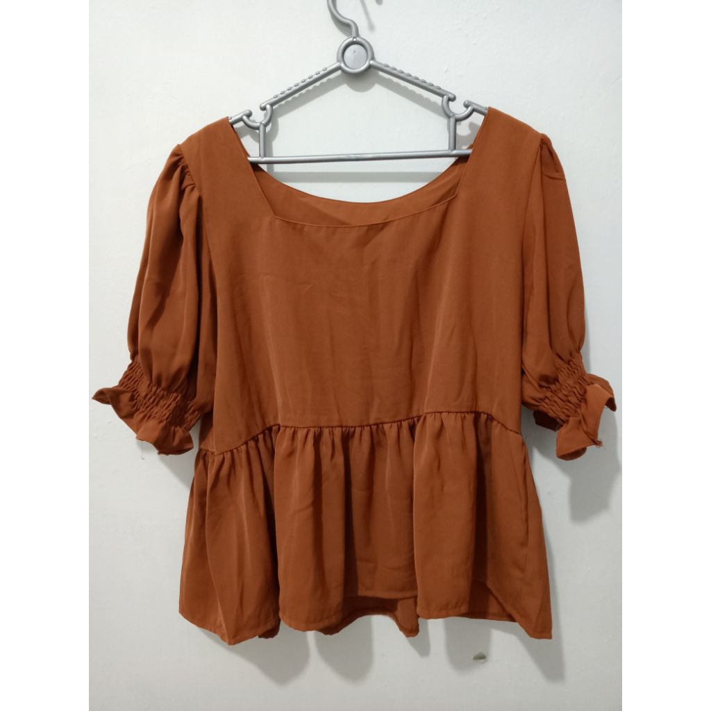 Preloved blouse coklat