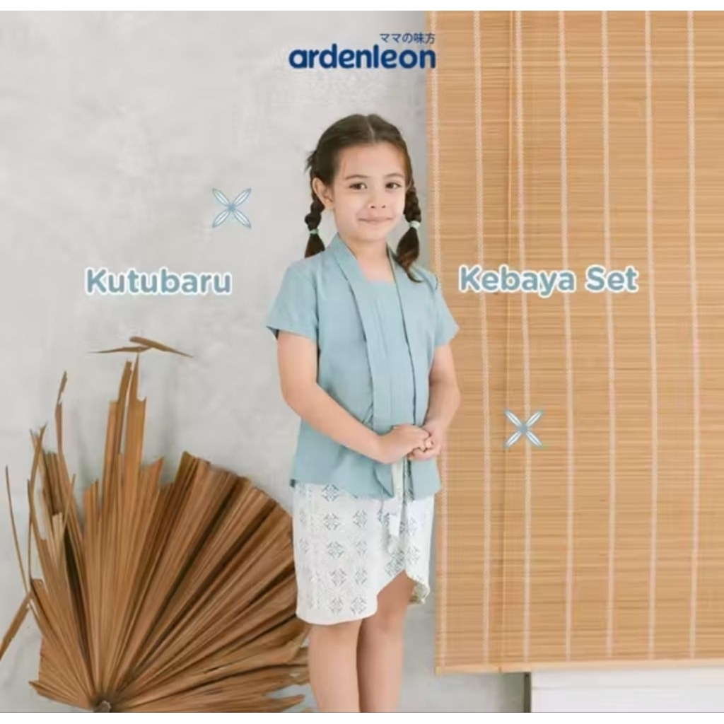 PRELOVED ARDENLEON Batik Kutubaru Kebaya Set - Mist Blue