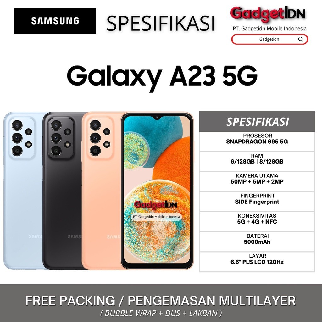 Samsung A23 4G Overseas International Version Smartphone, 6.6-inch Screen, Dual SIM, 5000mAh, Origin