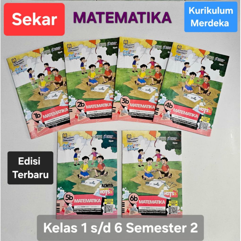 LKS Sekar Matematika Kelas1,2,3,4,5,6 SD/MI Semester 2 2025/2026 Kurikulum Merdeka"AyoBelajar"