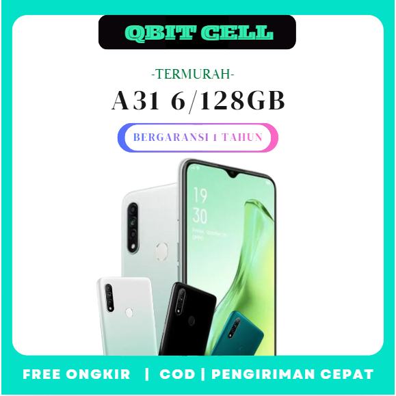 HP Smartphone Android A31 RAM 6/128GB 4G  BERGARANSI