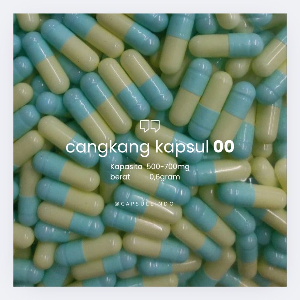 cangkang kapsul kosong 00 isi 100