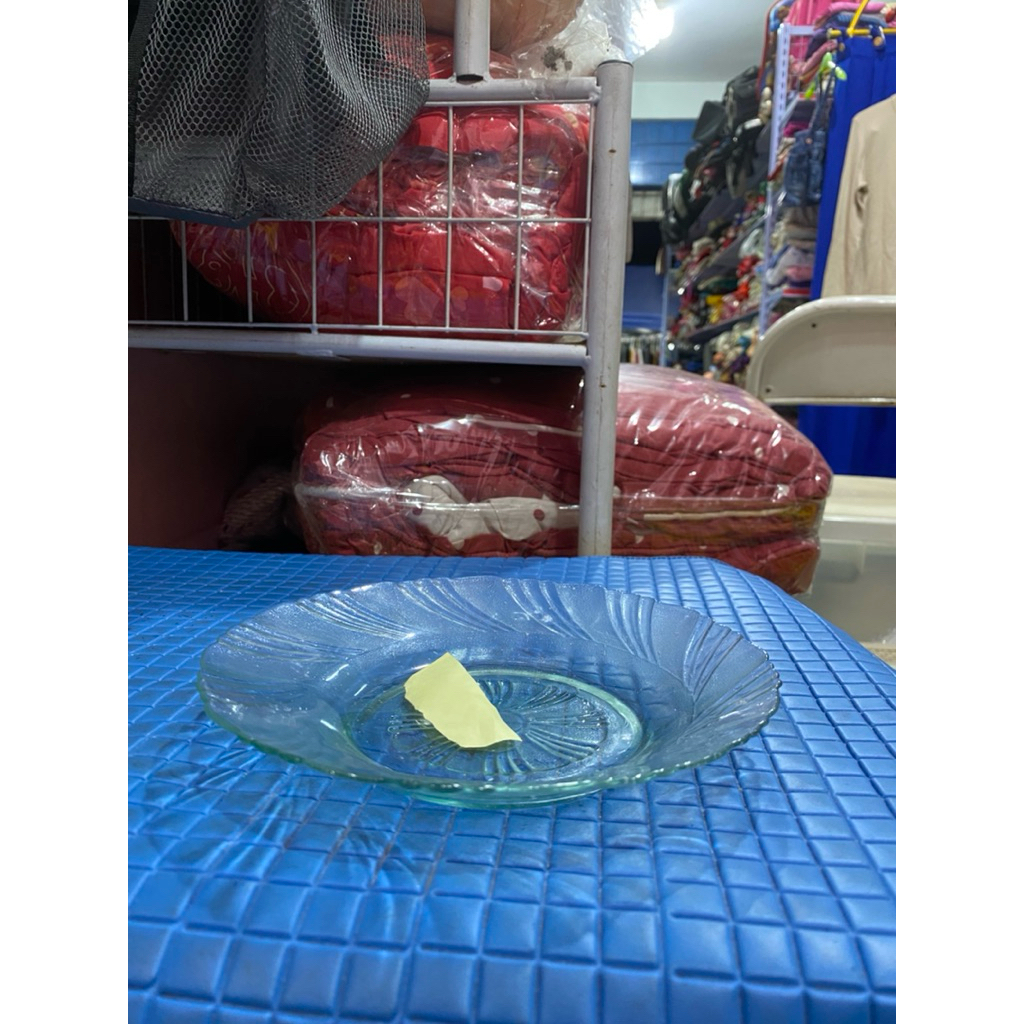 PL piring Kaca putih  bening diameter 20cm