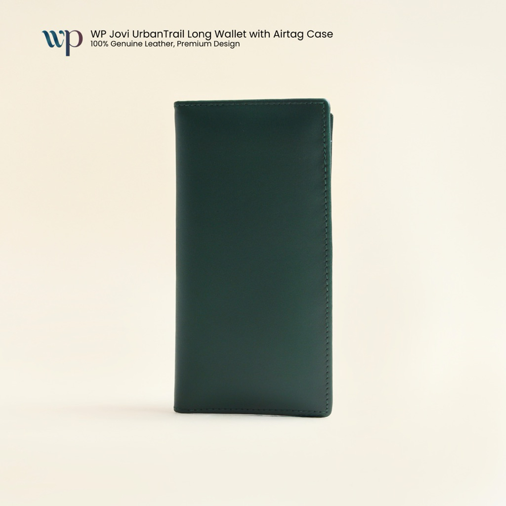 WP - JOVI URBANTRAIL LONG MEN'S WALLET with Airtag Holder | Dompet Panjang Pria Kulit Asli dengan Ai