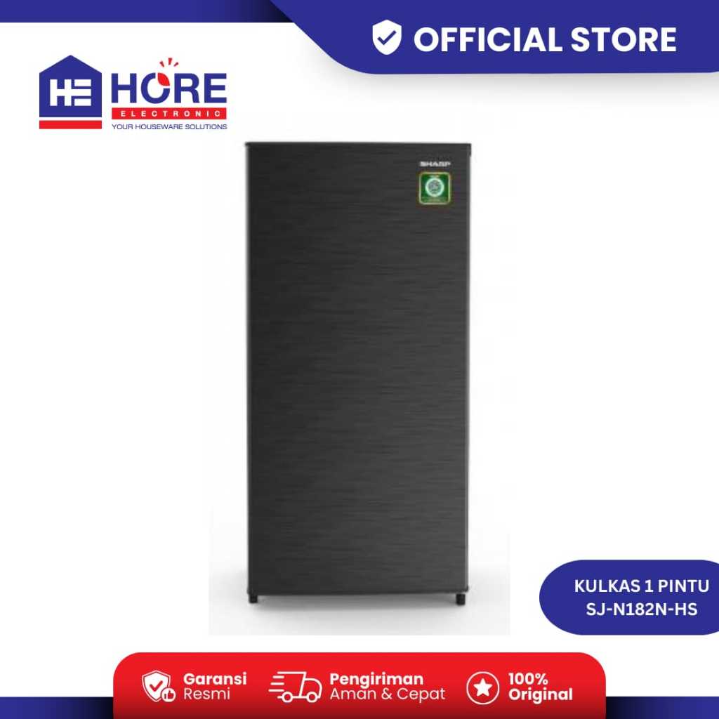 SHARP LEMARI ES SJ N182N HS KULKAS 2 PINTU KAPASITAS 166 LITER