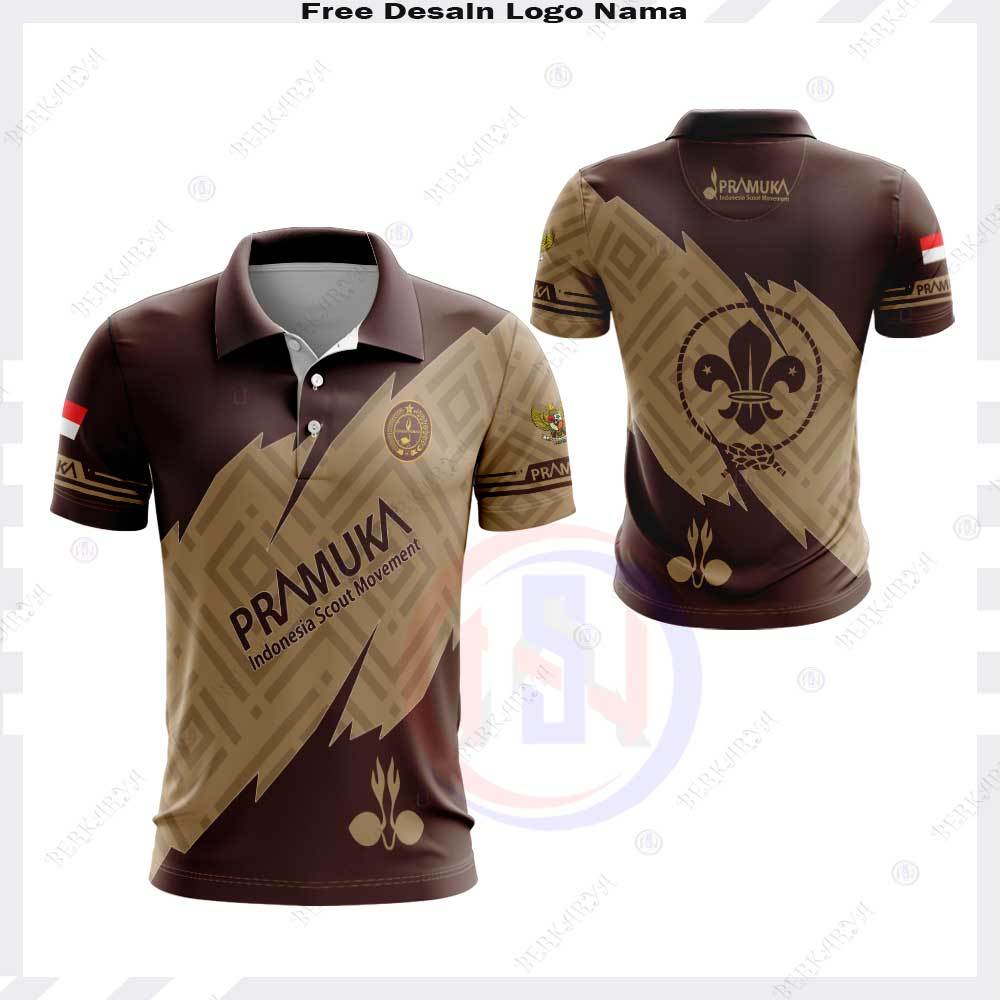 Jersey Polo Pria Kaos Pramuka / Baju Pramuka Pria-Wanita Fullprint Terbaru / Jersey Pramuka Pria