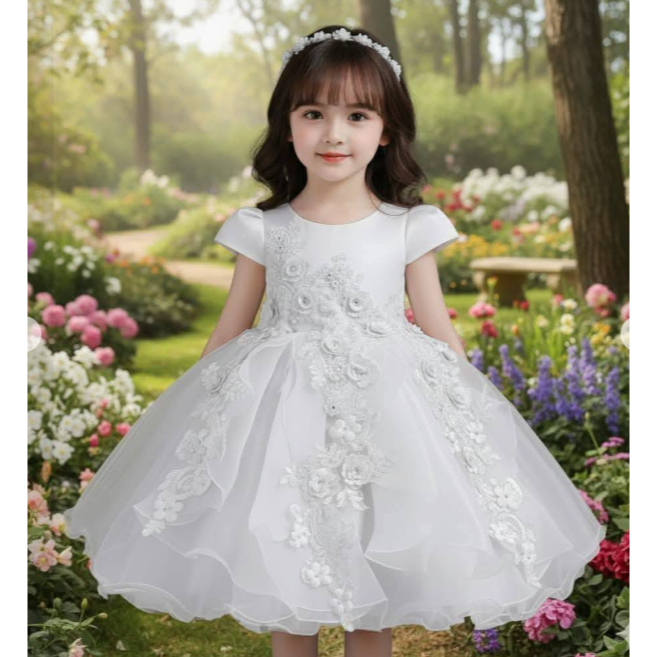 ARS-Gaun natal anak dress natal anak baju natal anak gaun kembang anak dress kembang anak baju kemba