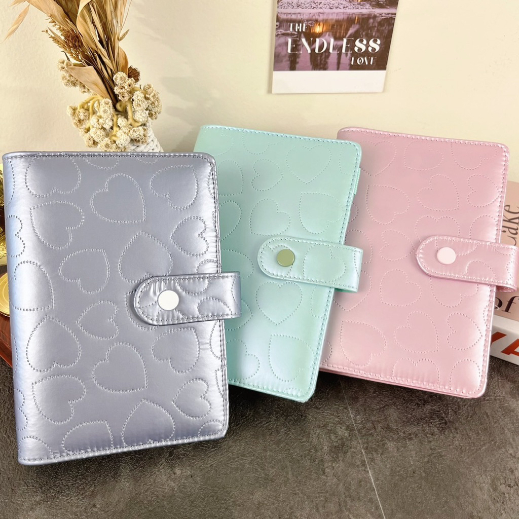 Binder A6 Love Shaped Quilted Model Organizer binder a6