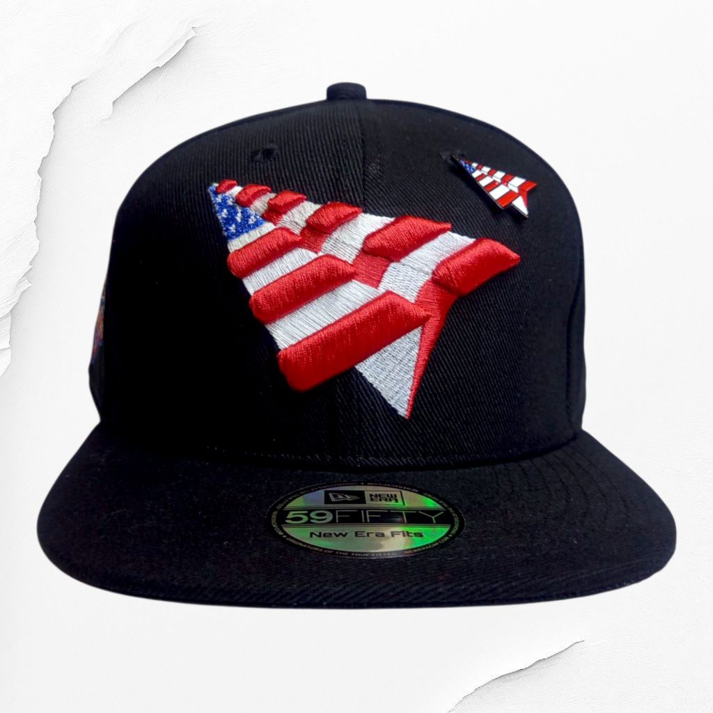 TOPI PAPER PLANES PESAWAT HITAM SNAPBACK KEREN