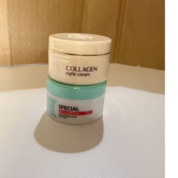 (2Produk) Viva Paket Cream Siang Day Cream dan Cream Malam Collagen Night Cream / Skincare Perawatan