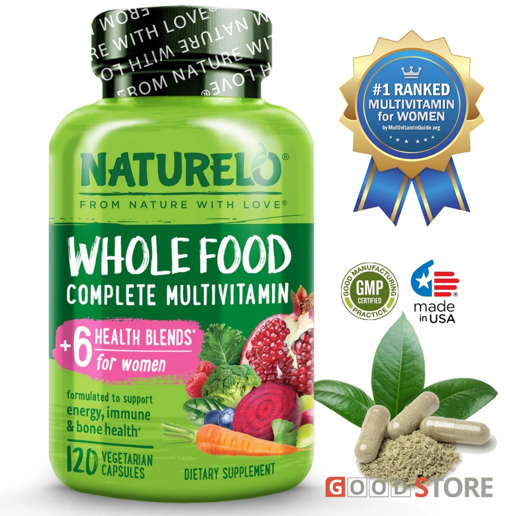 NATURELO - Whole Food Multivitamin for Women - 120 capsules