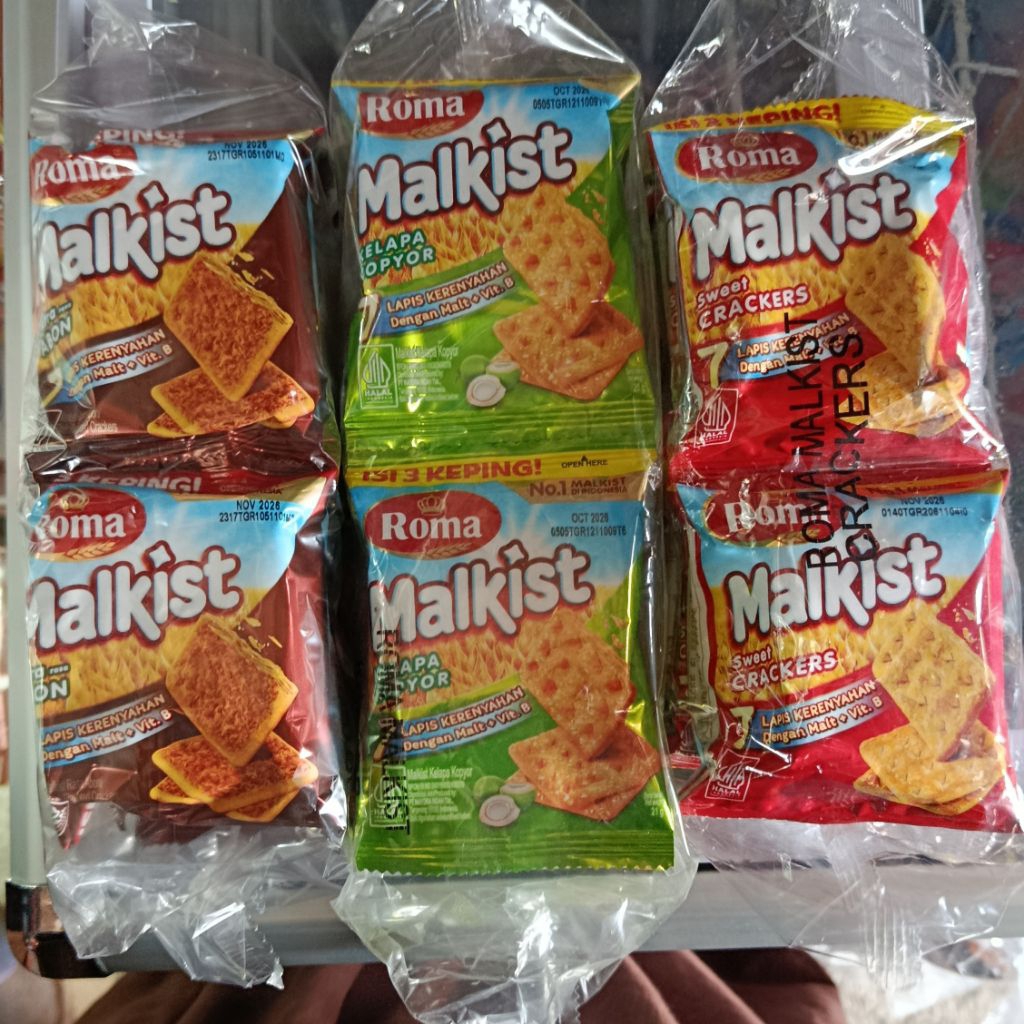 Malkist Roma Original / Abon / Kopyor 1 Renteng