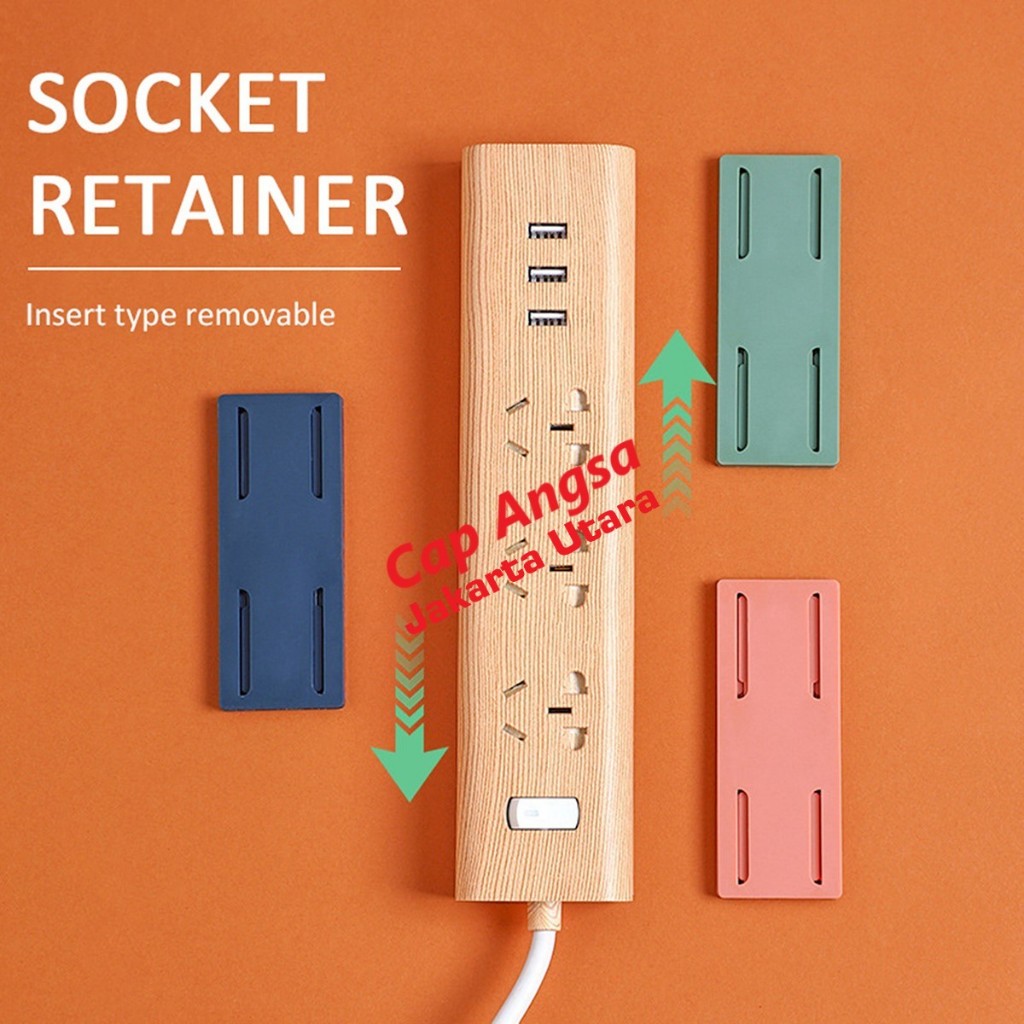 [CAPANGSA_01] Kait Gantung Geser untuk Colokan Listrik Stop Kontak Wifi Router Frame | Sliding Hook 