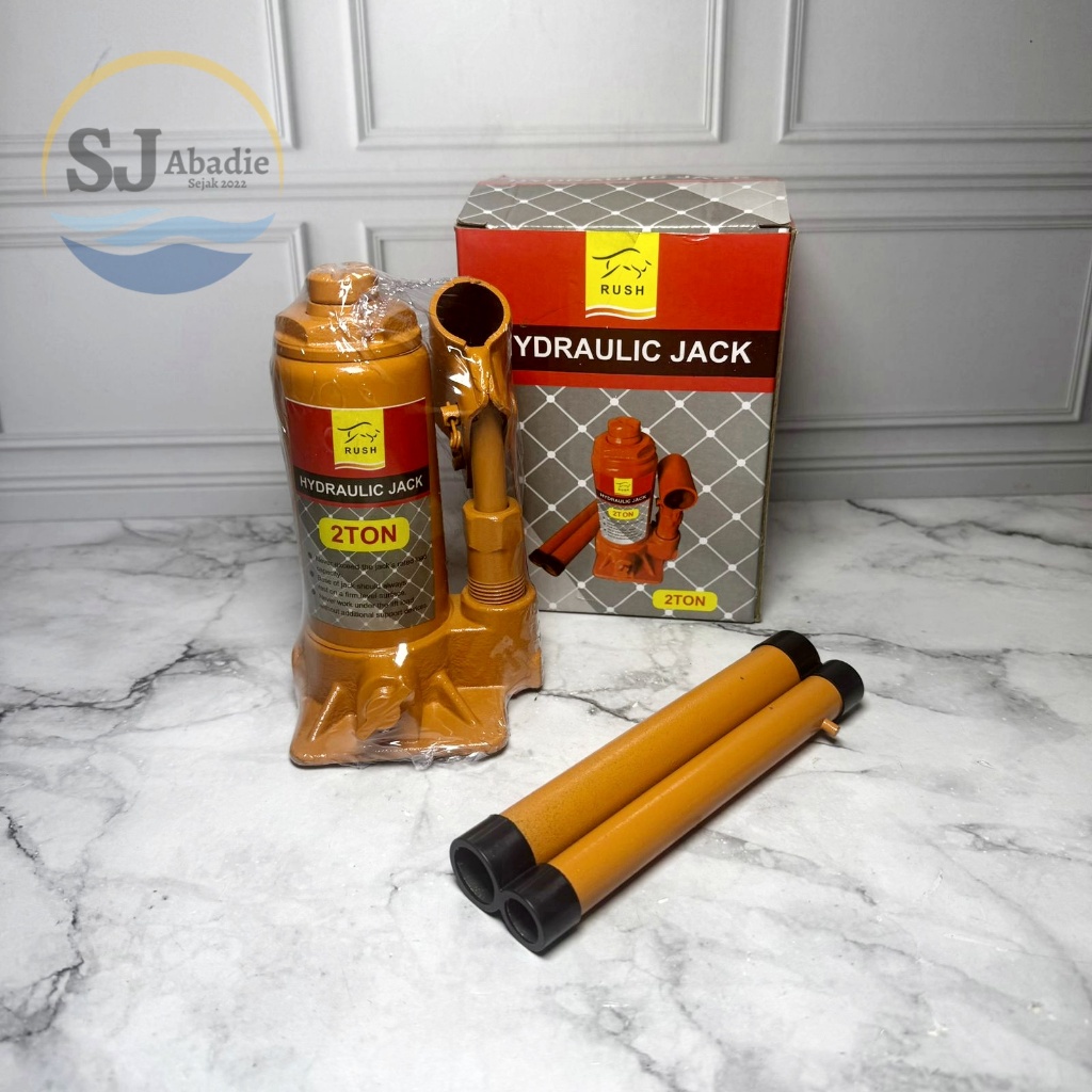 (1 PC) RUSH Dongkrak Botol Hidrolik 2 3 5 10 Ton - Hydraulic Bottle Jack Heavy Duty